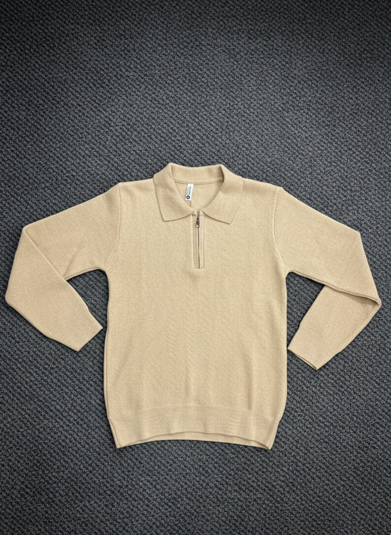 Beige Classic Polo Shirt