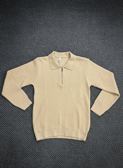 Beige Classic Polo Shirt