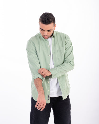 Mint Gabardine Shirt